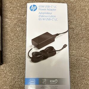 HP 65W USB-C Power Adapter - Dark Gray
